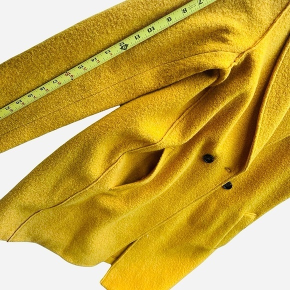 J.Crew Daphne Topcoat in Italian Boiled Wool in Deep Saffron Color Size 8 - Picture 10 of 15